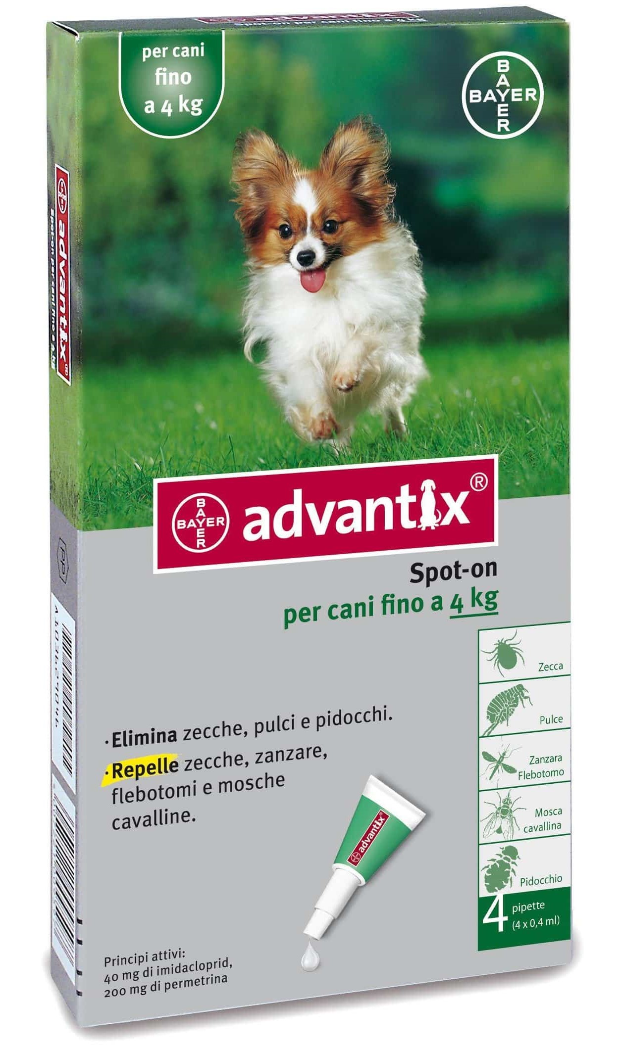 Bayer Advantix Dog Stop On < 4 кг.
