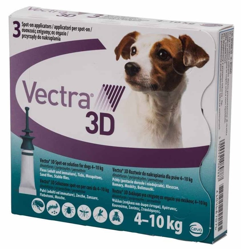 Ceva Vectra 3D Dog Spot On 4 - 10 кг.