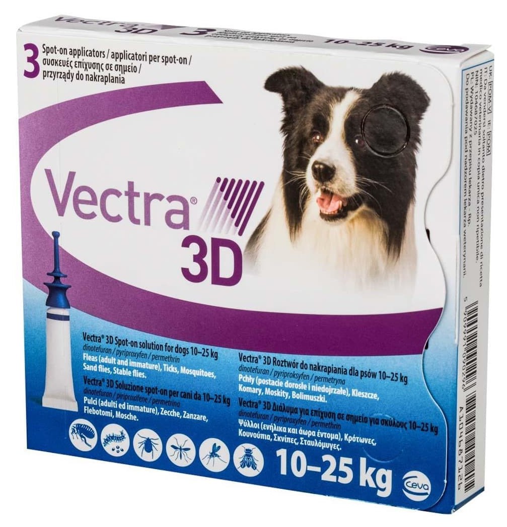 Ceva Vectra 3D Dog Spot On 10 - 25 кг.