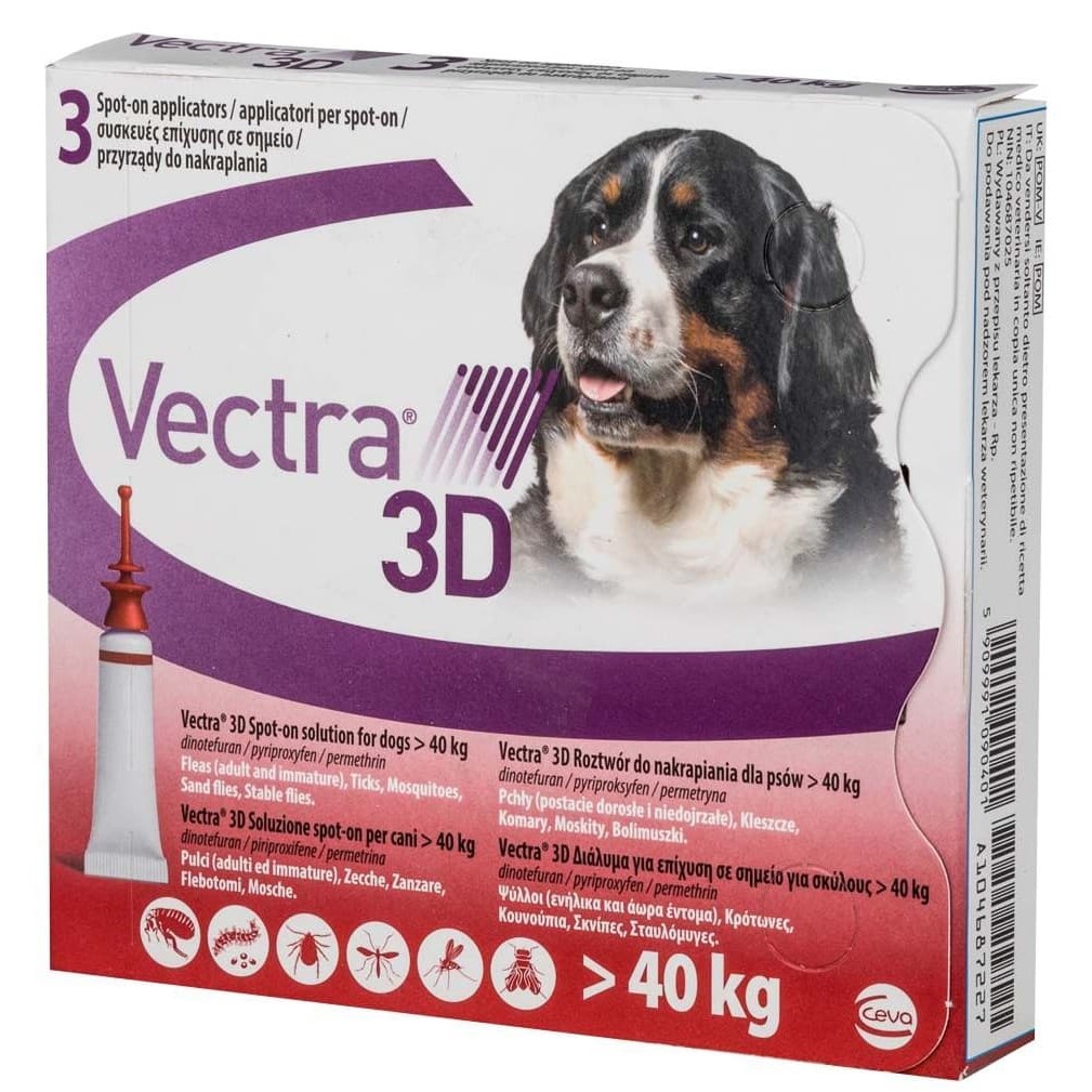 Ceva Vectra 3D Dog Spot On > 40 кг.