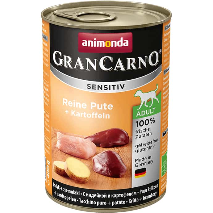 Animonda GranCarno Sensitiv Adult pure turkey + potatoes
