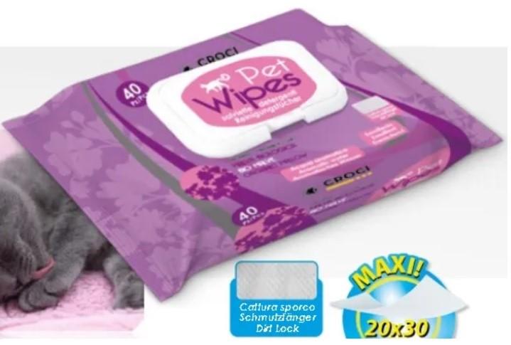 Croci Pet Wipes for Cats