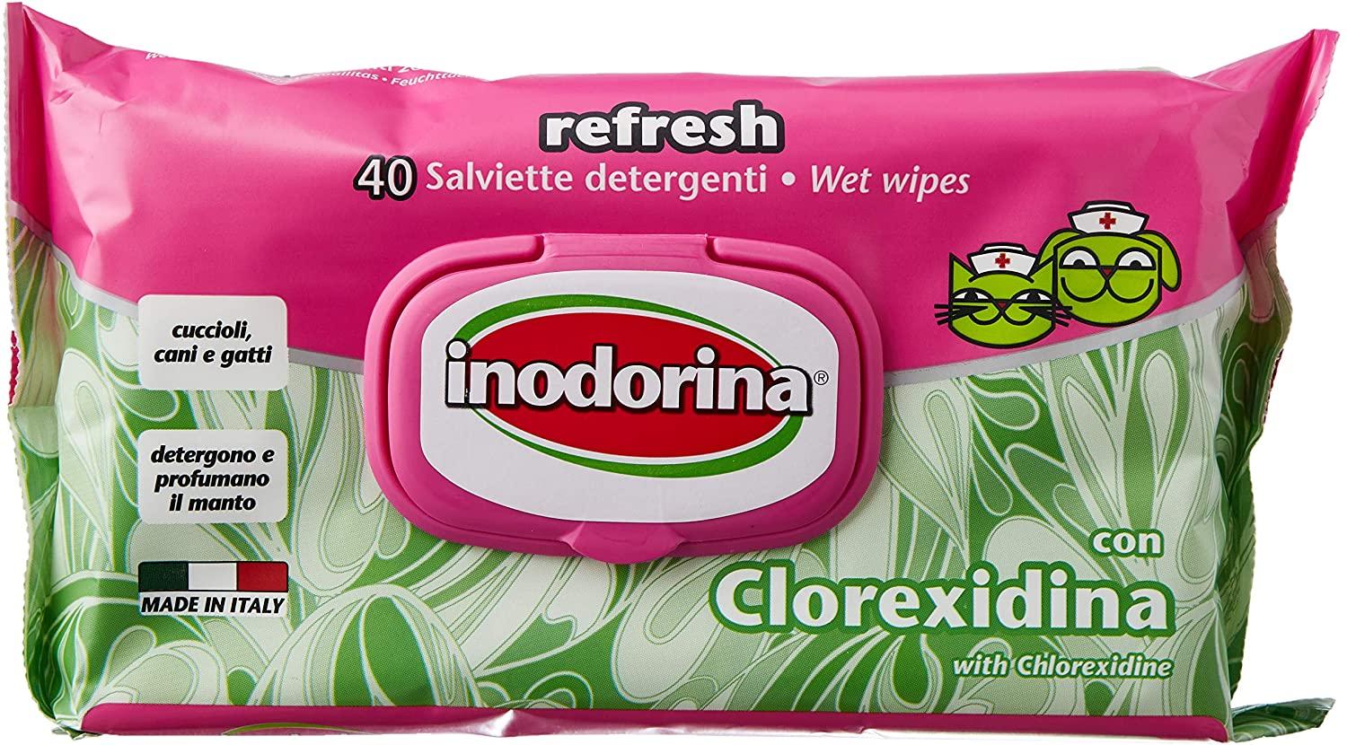 Inodorina Refresh Wet Wipes - Chlorhexidine