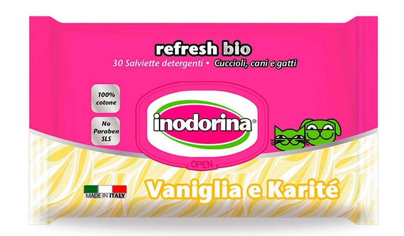 Inodorina Refresh Bio Wet Wipes - Vanillia and Karite