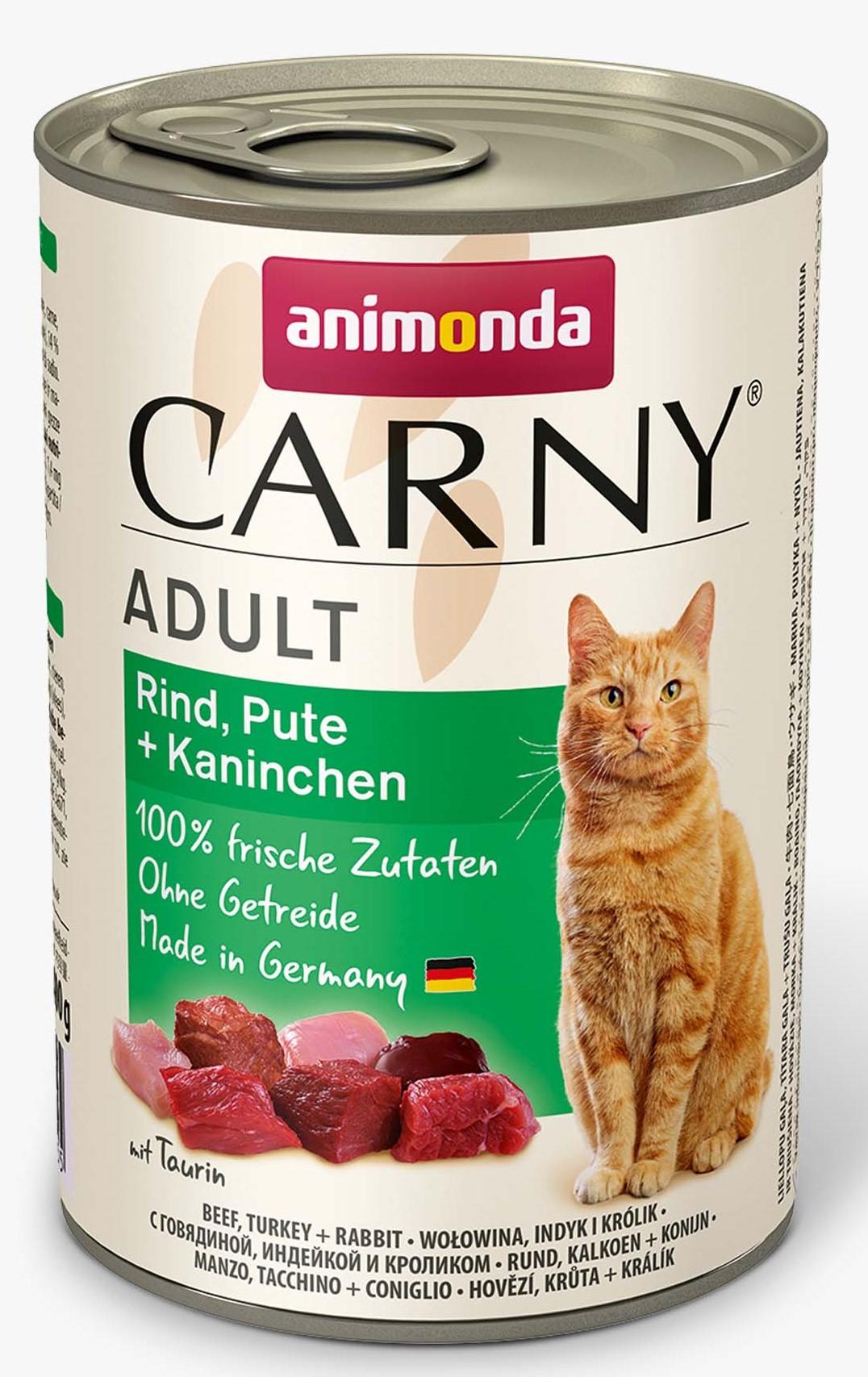 Animonda Carny Adult Beef, Turkey + Rabbit 