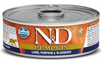 N&D Can Cat Lamb & Pumpkin, blueberry 