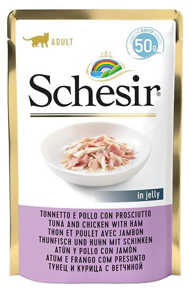Schesir Tuna And Chicken Fillets With Ham in jelly