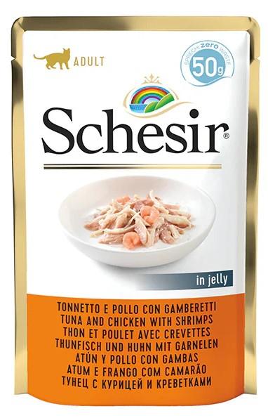 Schesir Tuna And Chicken With Shrimps in jelly