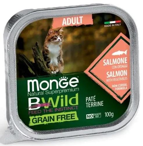 Monge BWild GRAIN FREE Adult salmon with vegetables