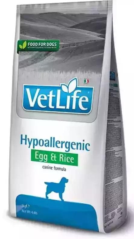 Vet Life Natural Diet Dog Hypoallergenic Egg & Rice