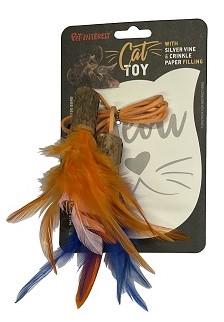 Pet Interest Woody Feather with Silver vine