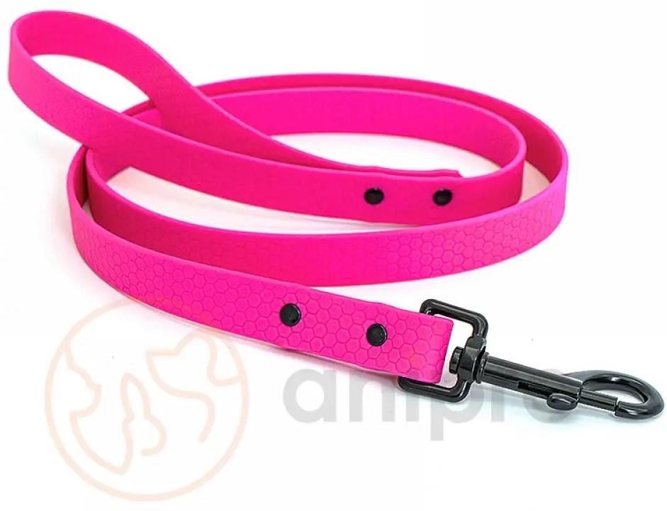 Anipro Hexagon Dog Leash Neon Pink Tape