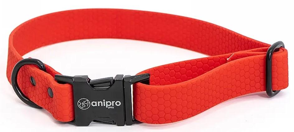 Anipro Hexagon Dog Collar Red